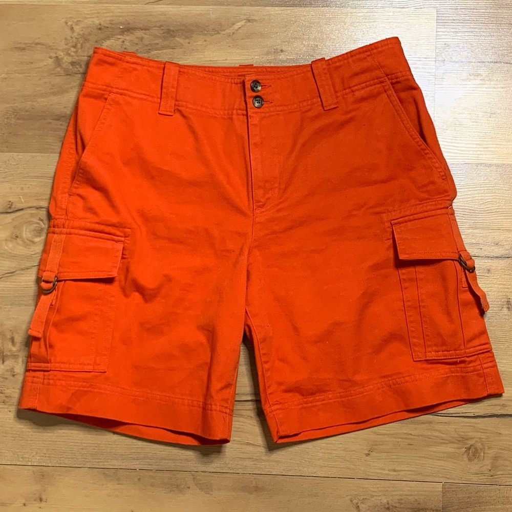 Vintage Red Ralph Lauren High Waisted Cargo Shorts